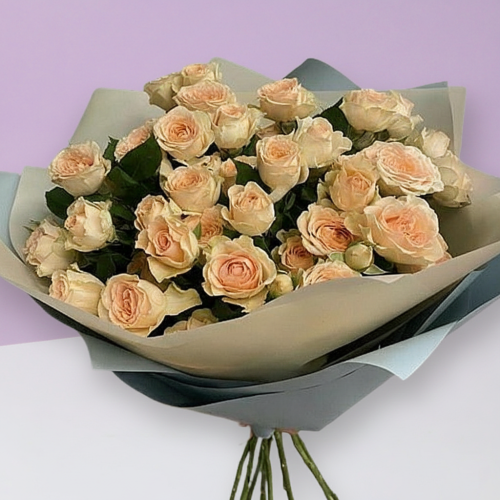 Peach Rose Bouquet