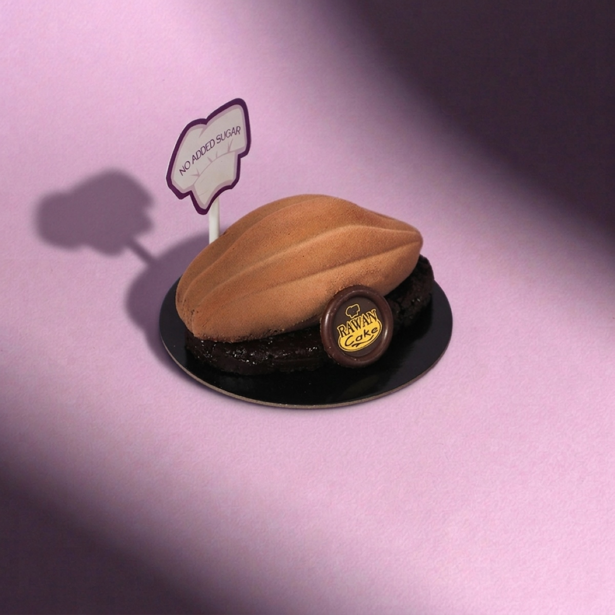 Dark Chocolate Mousse With No Added Sugar piece