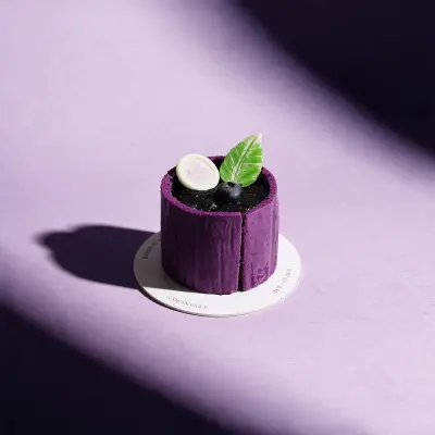 Blueberry Mousse Cake Pieces