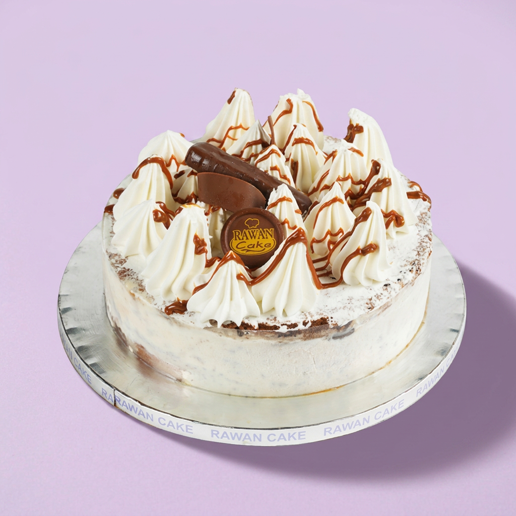 Caramel and Biscuits Ice Cream Cake