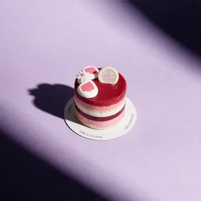 Straweberry Mousse pieces 