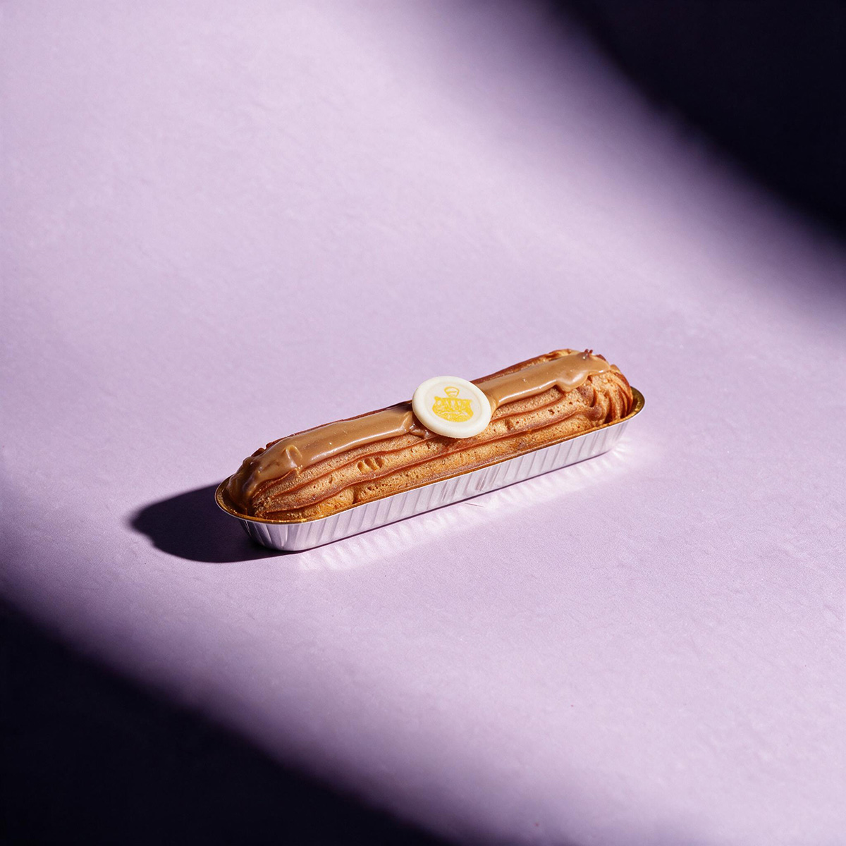 Eclair Custard Covered with Caramel 