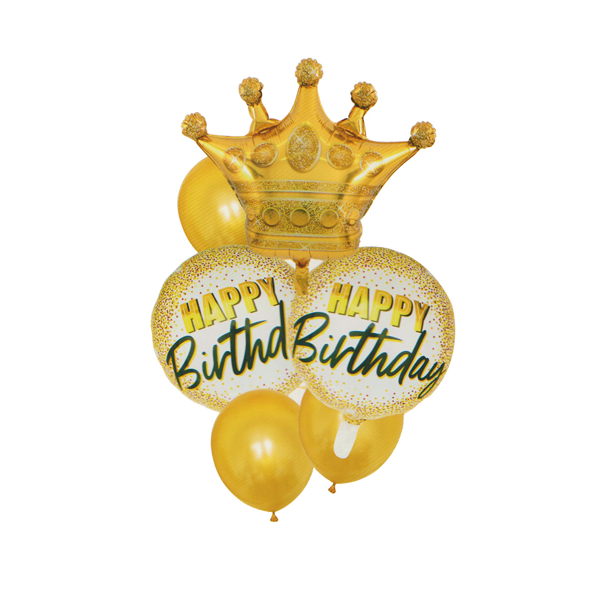 Golden Birthday Balloons 