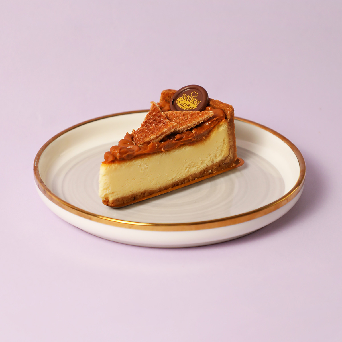 Salted Caramel Baked Cheesecake Pieces 