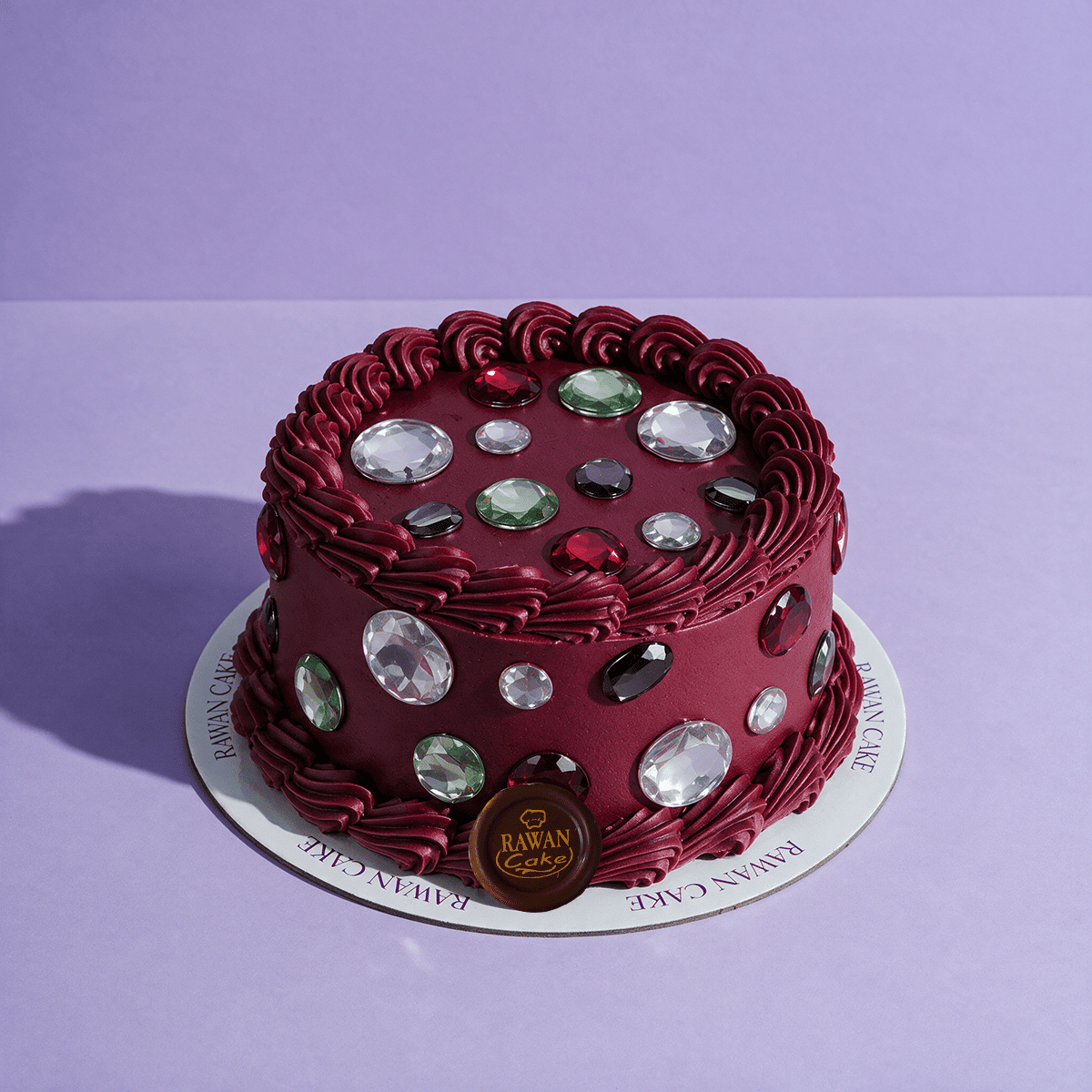 Bedazzled Mini Cake Maroon