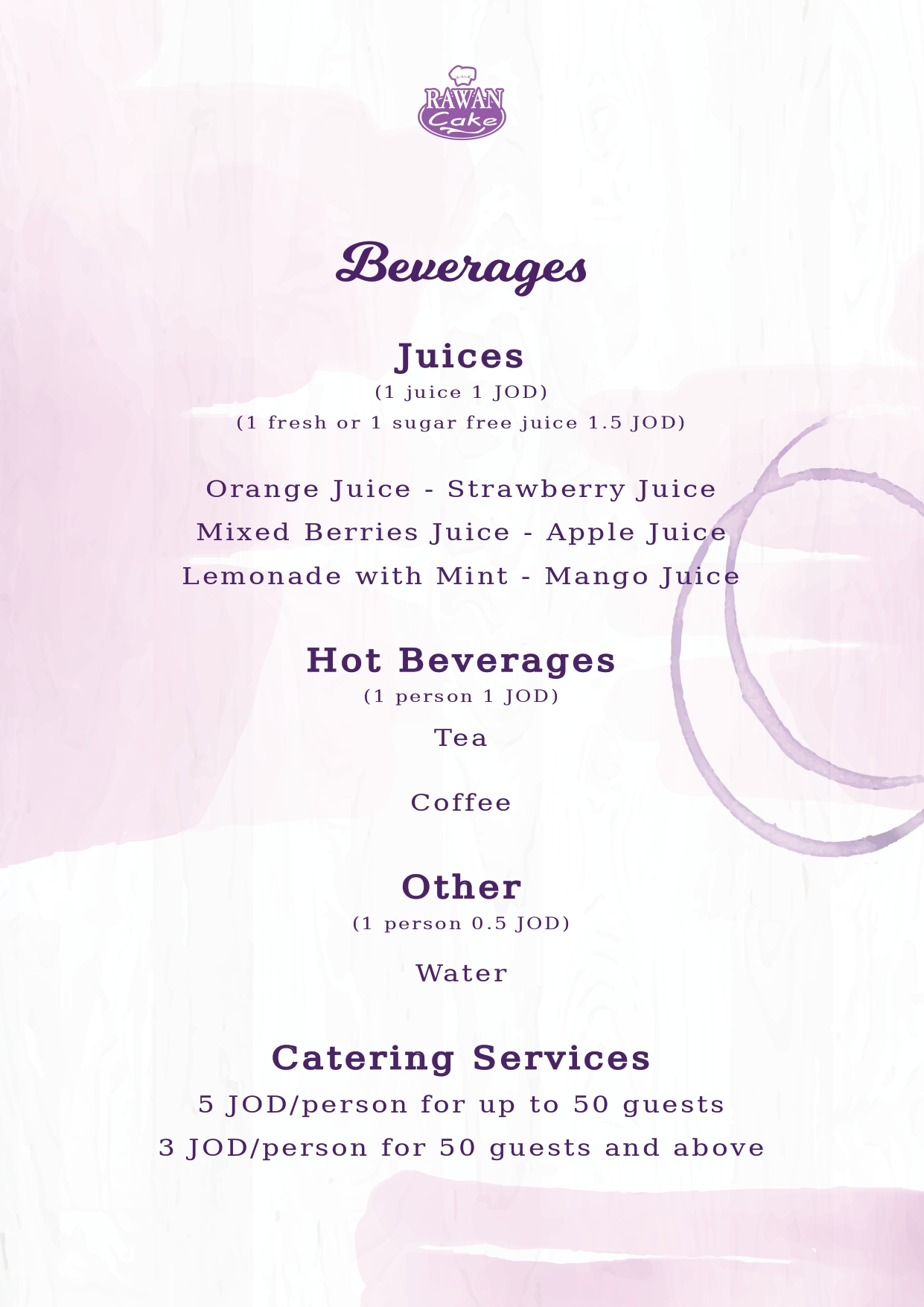 Beverages and Catering Services