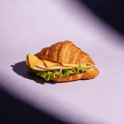 Croissant CheaddarAnd  Turkey