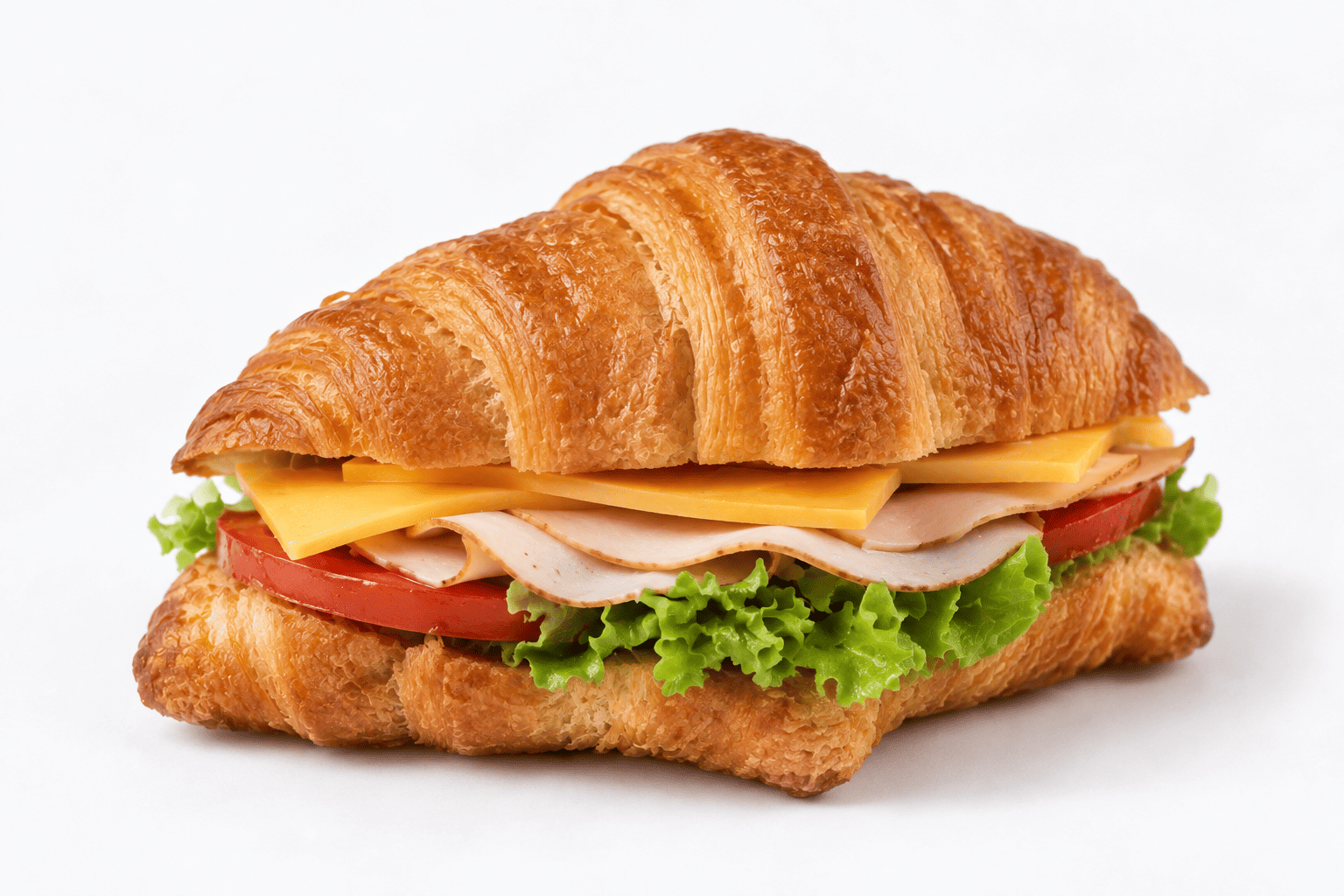 Croissant CheaddarAnd  Turkey