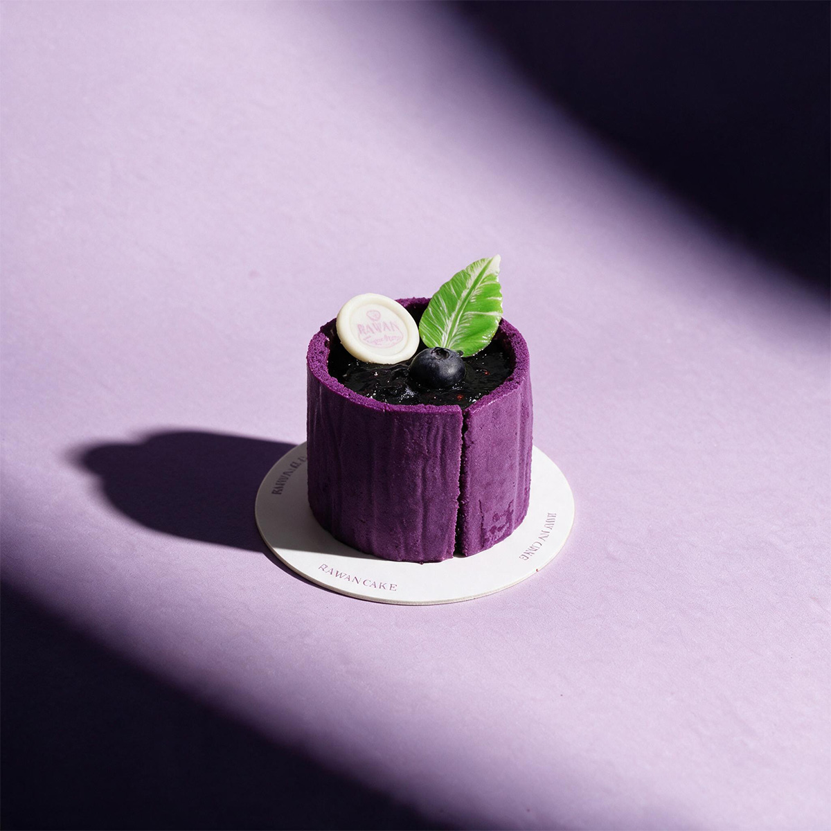 Blueberry Mousse Cake Pieces