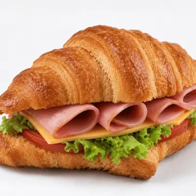 Croissant Cheddar And Roast Beef