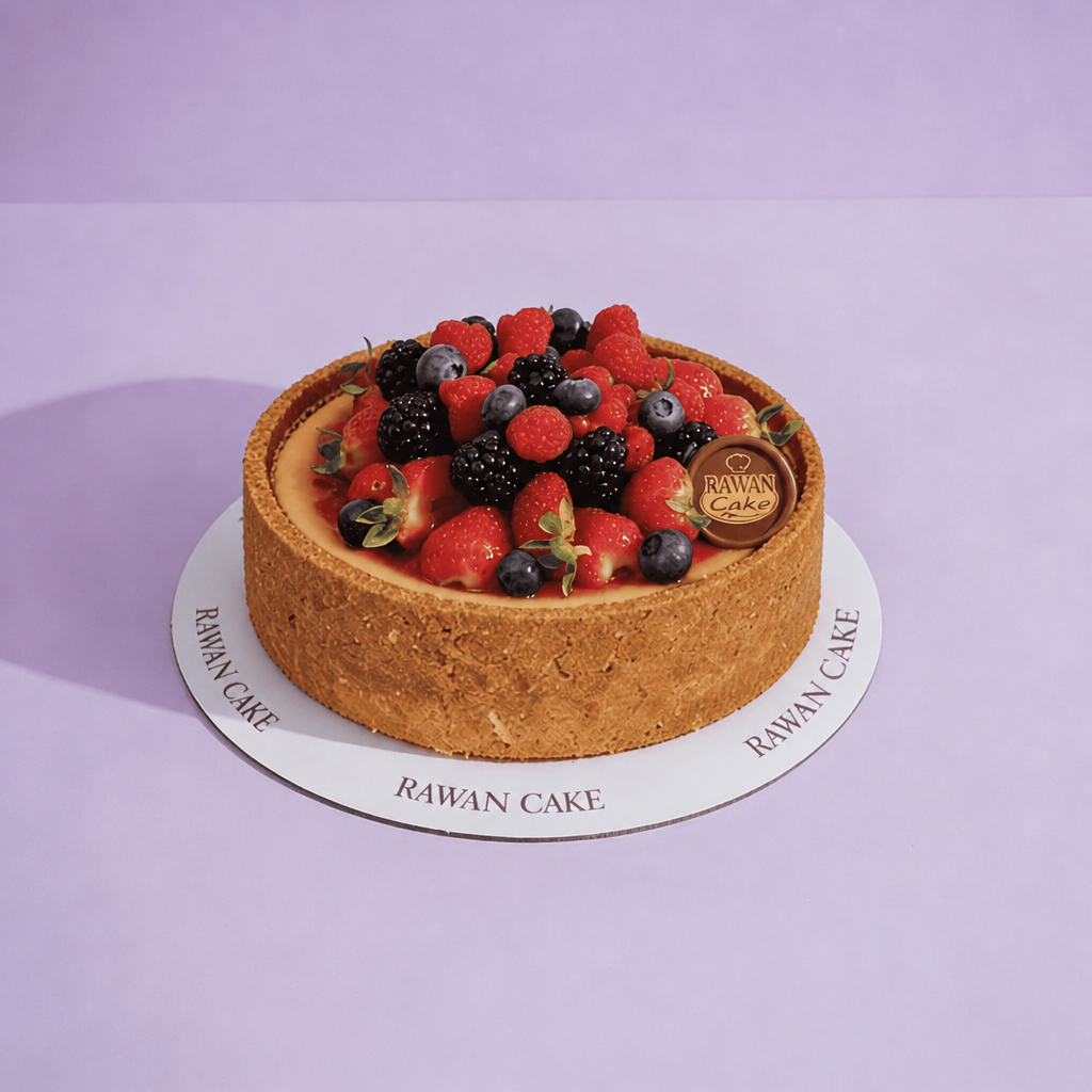 Mixed Berries Baked Cheesecake