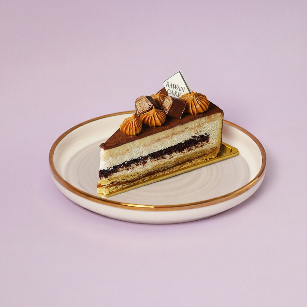 Caramel Biscuit Mousse Pieces