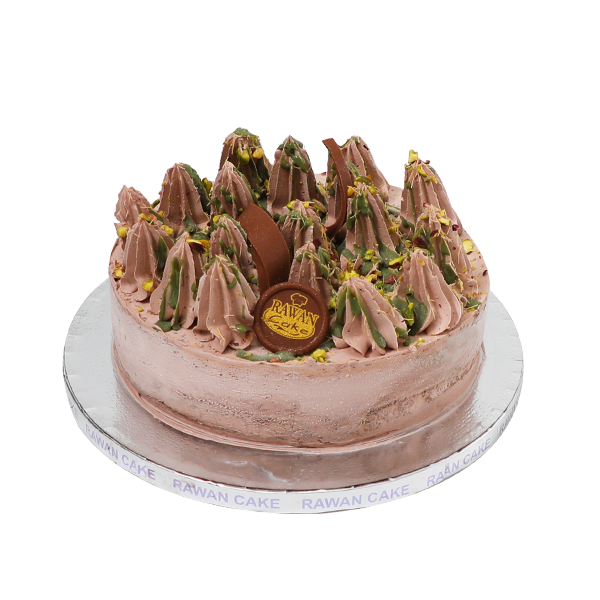 Pistachio Kunafa Ice Cream Cake