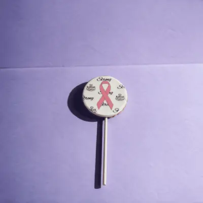 Pink October Cookie 6