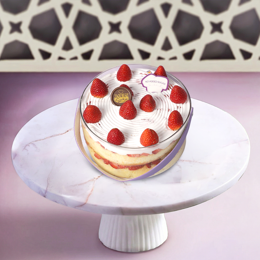 Strawberry Cake With No Added Sugar 