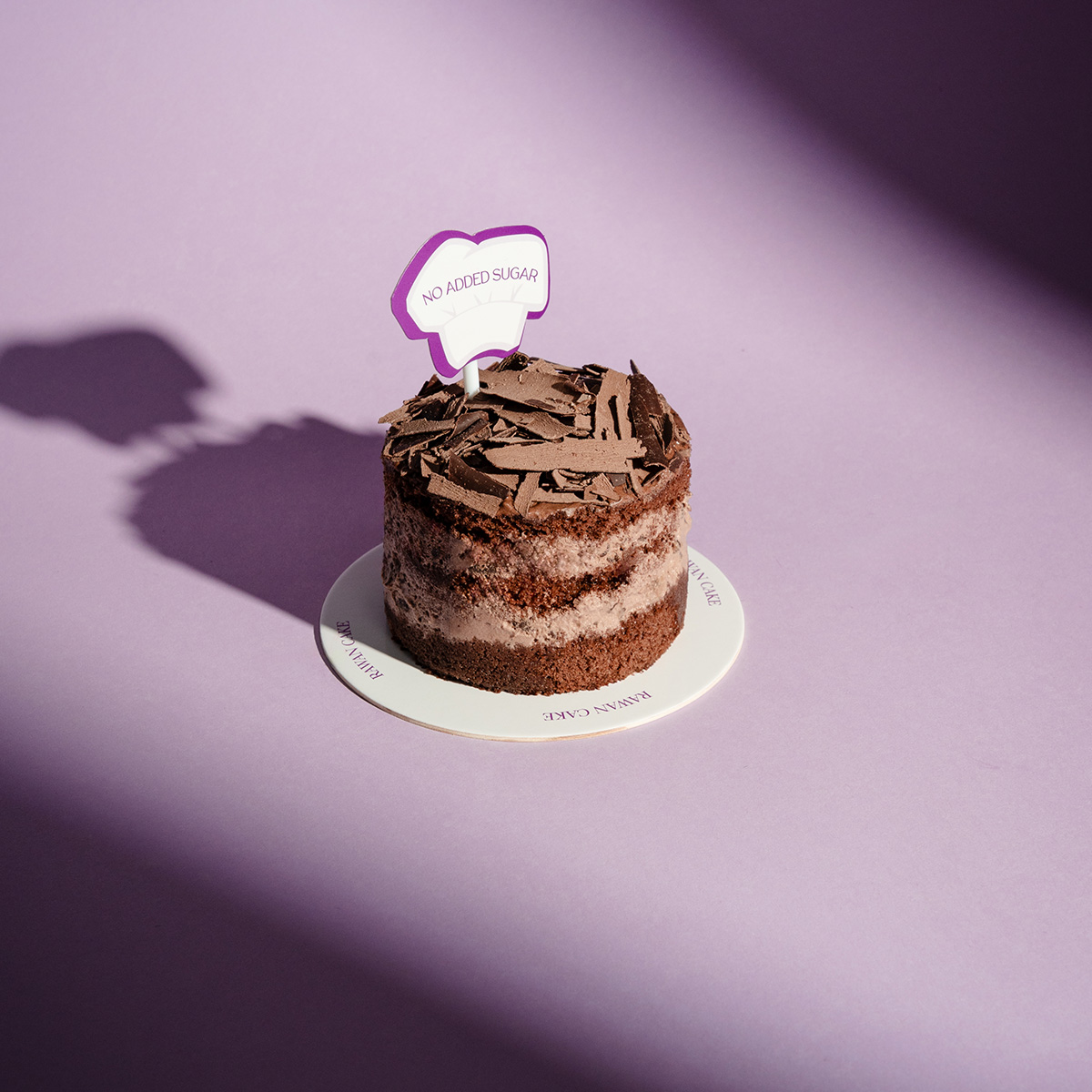 Dark Chocolate Cake With No Added Sugar Piece 