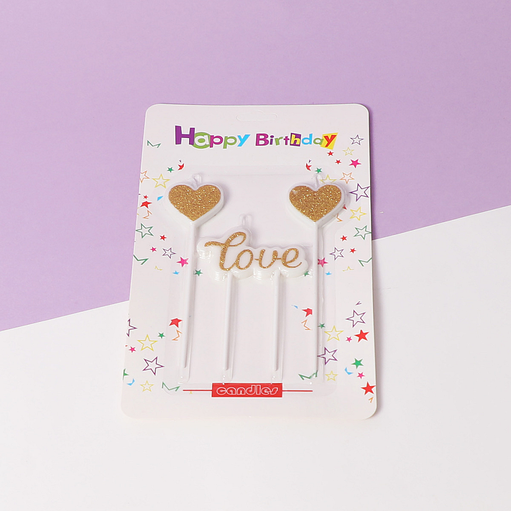 Golden Heart candles