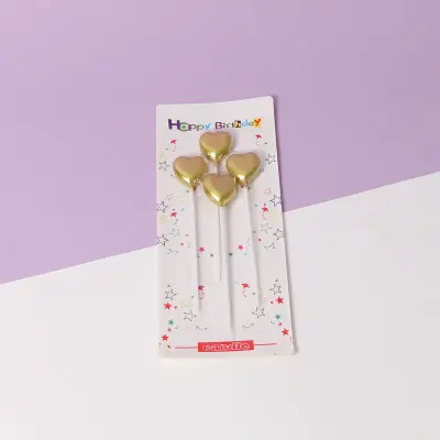 Golden Heart candles