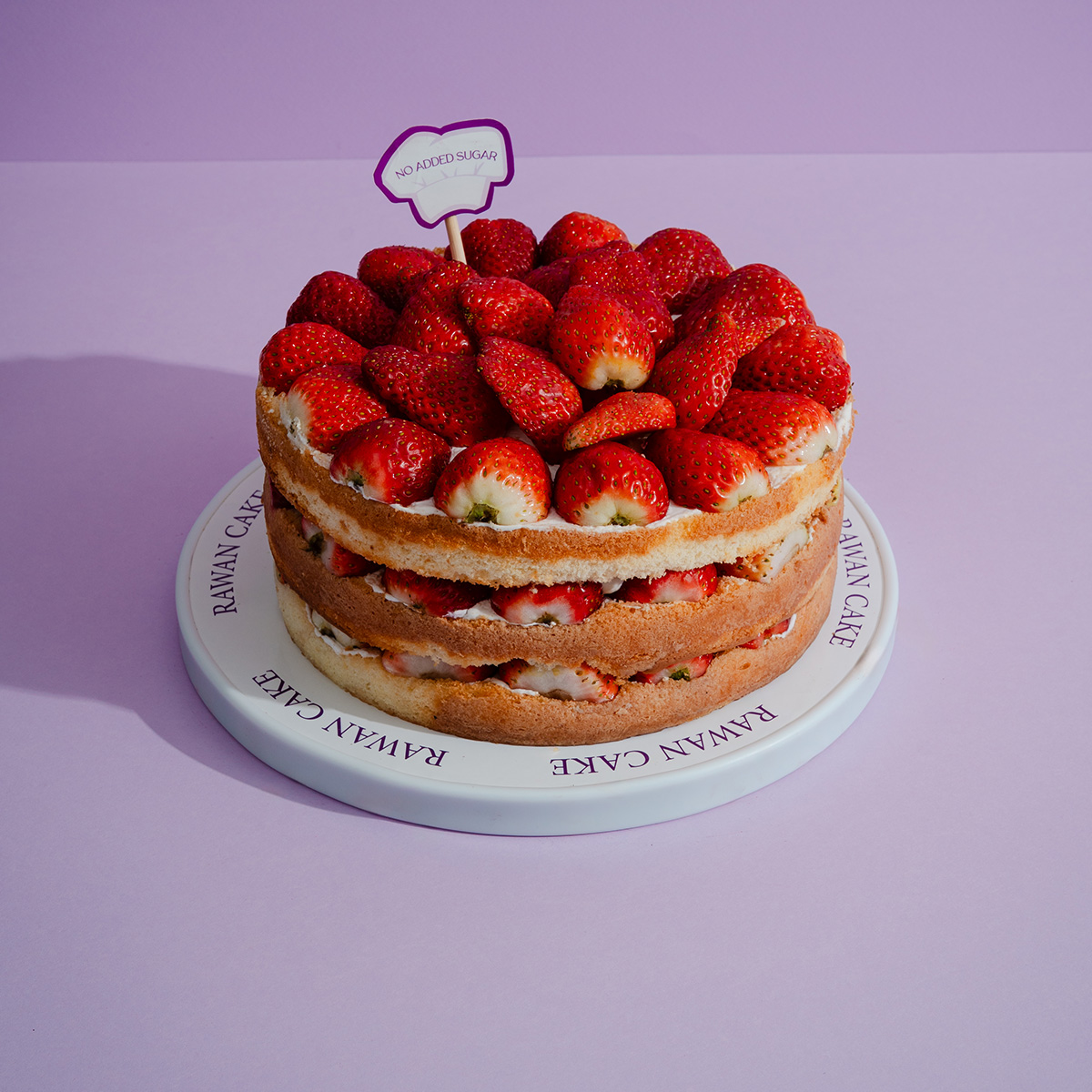 Strawberry Cake With No Added sugar