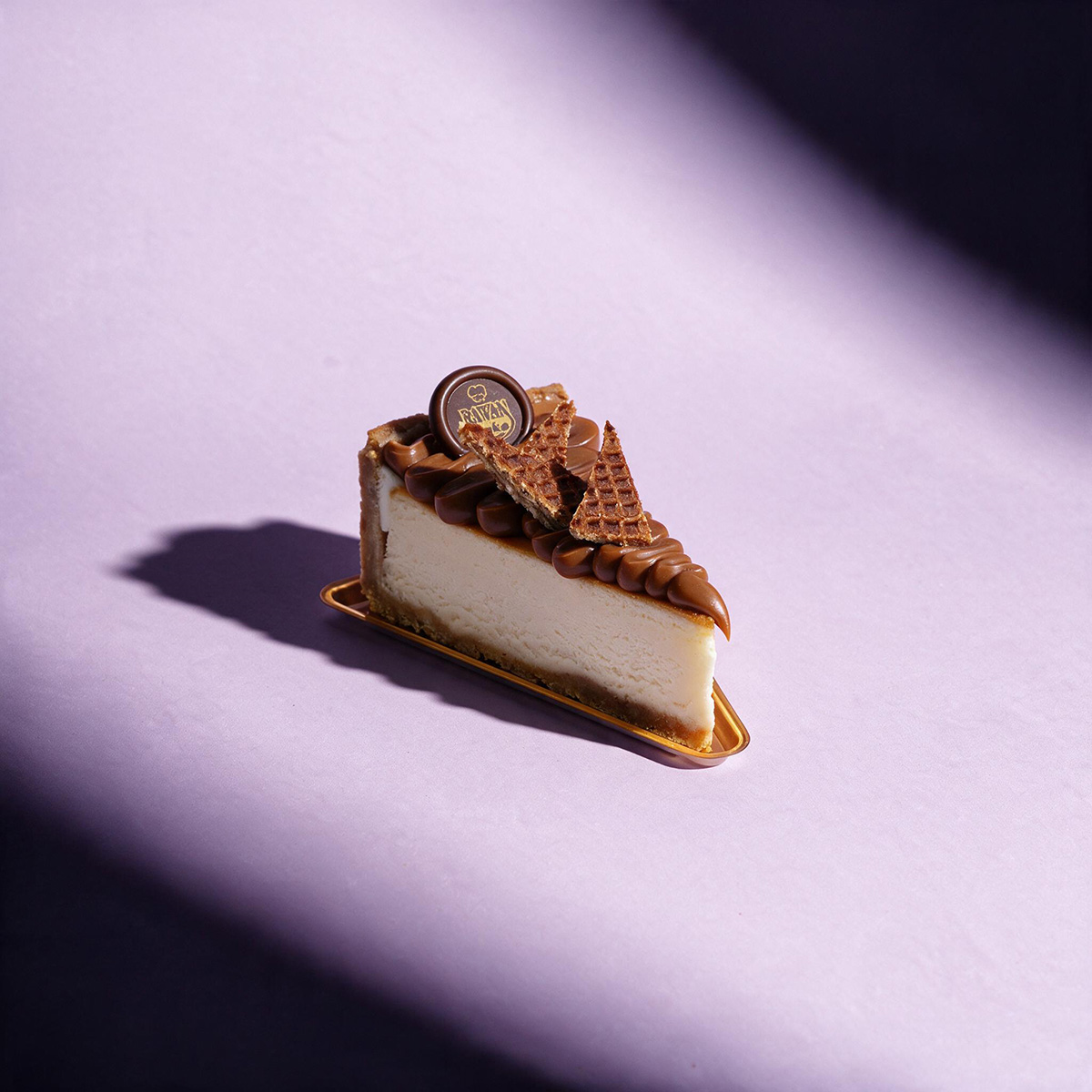 Salted Caramel Baked Cheesecake Pieces 