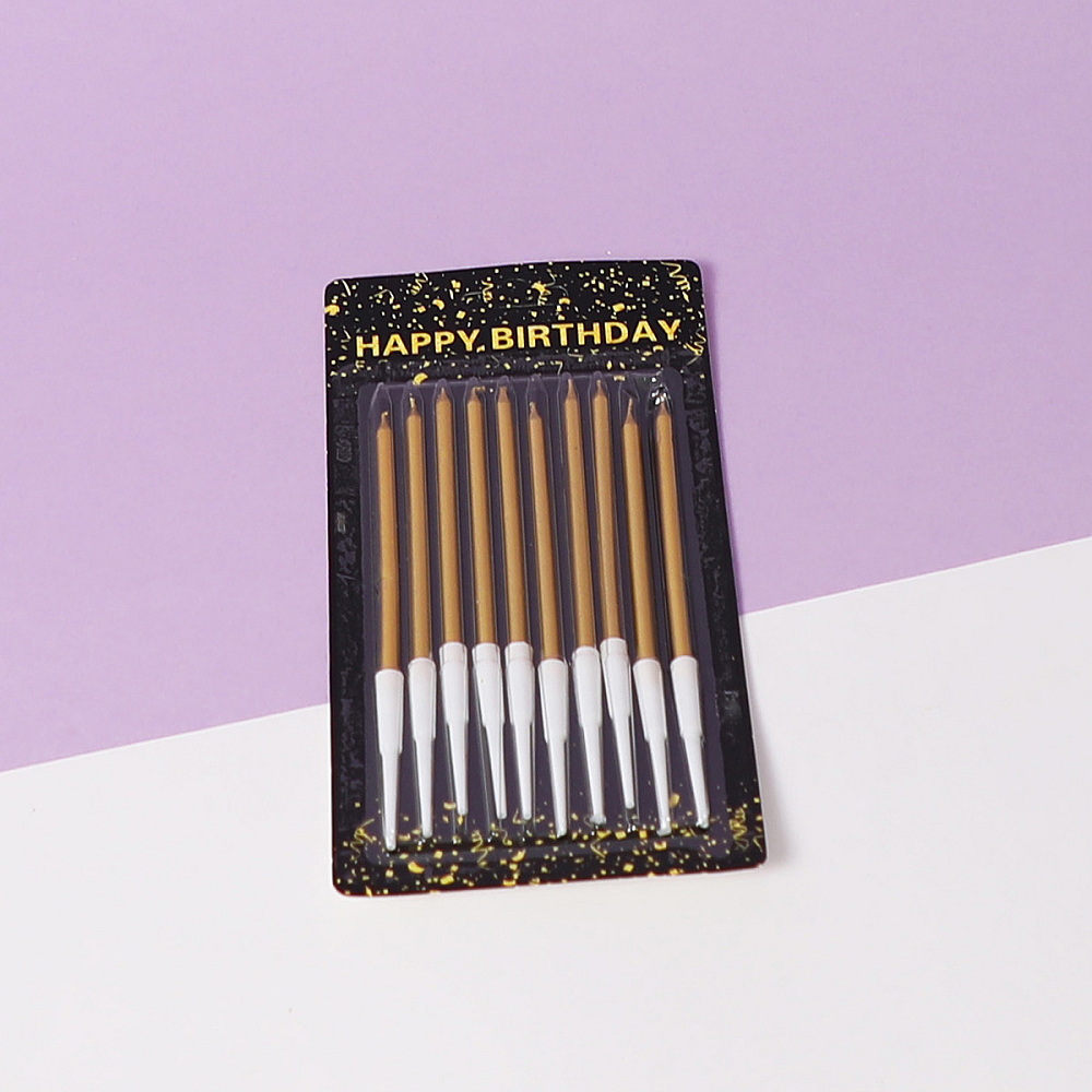 Long-base gold candles