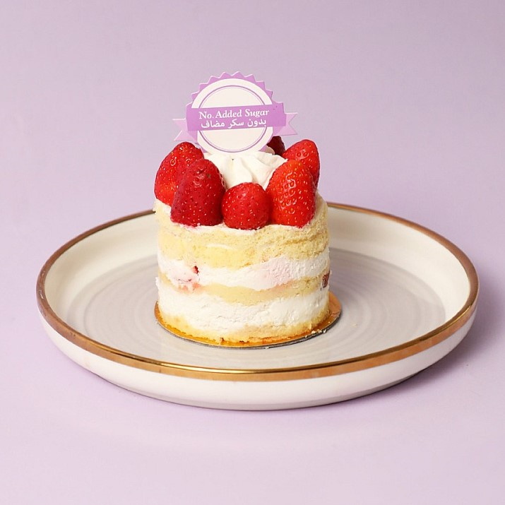  Strawberry cake with no added sugar