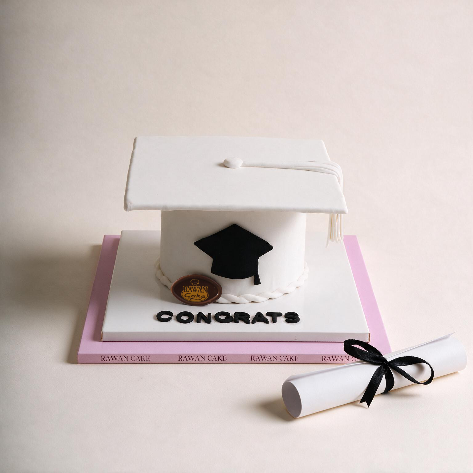 White Grad Cap
