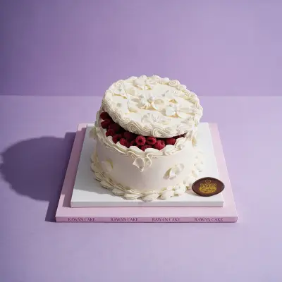 White Raspberry Cake