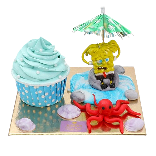 Sponge Bob Cup Cake