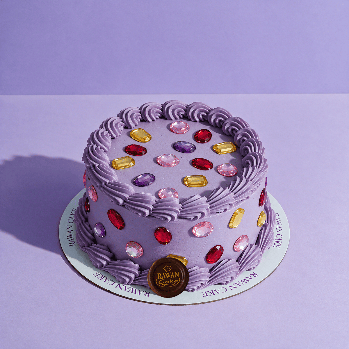 Bedazzled Mini Cake Purple