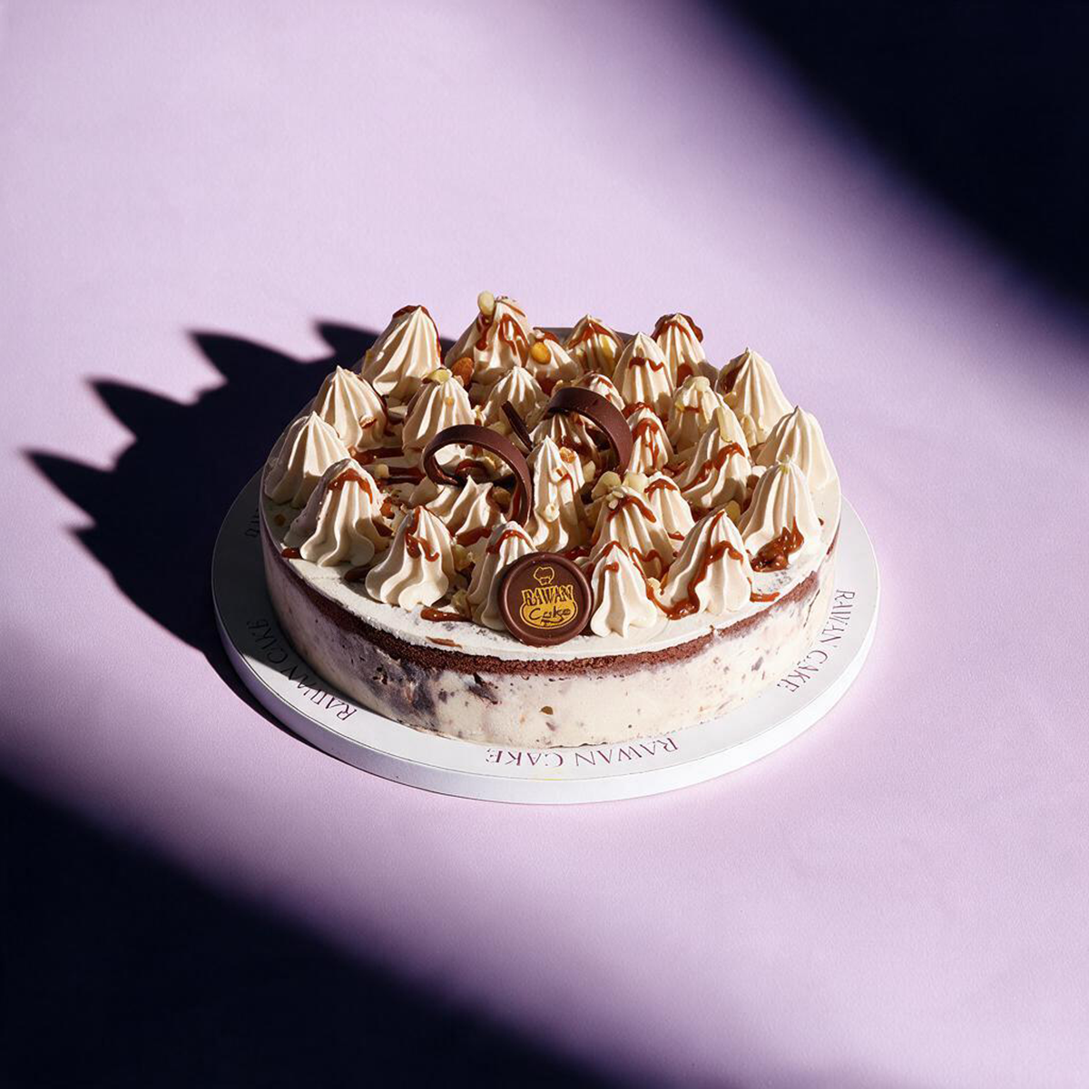 Peanuts and Caramel Ice Cream Cake