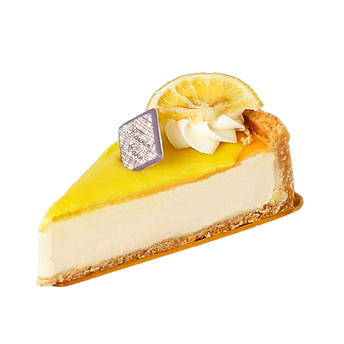 Lemon Baked Cheesecake Piece