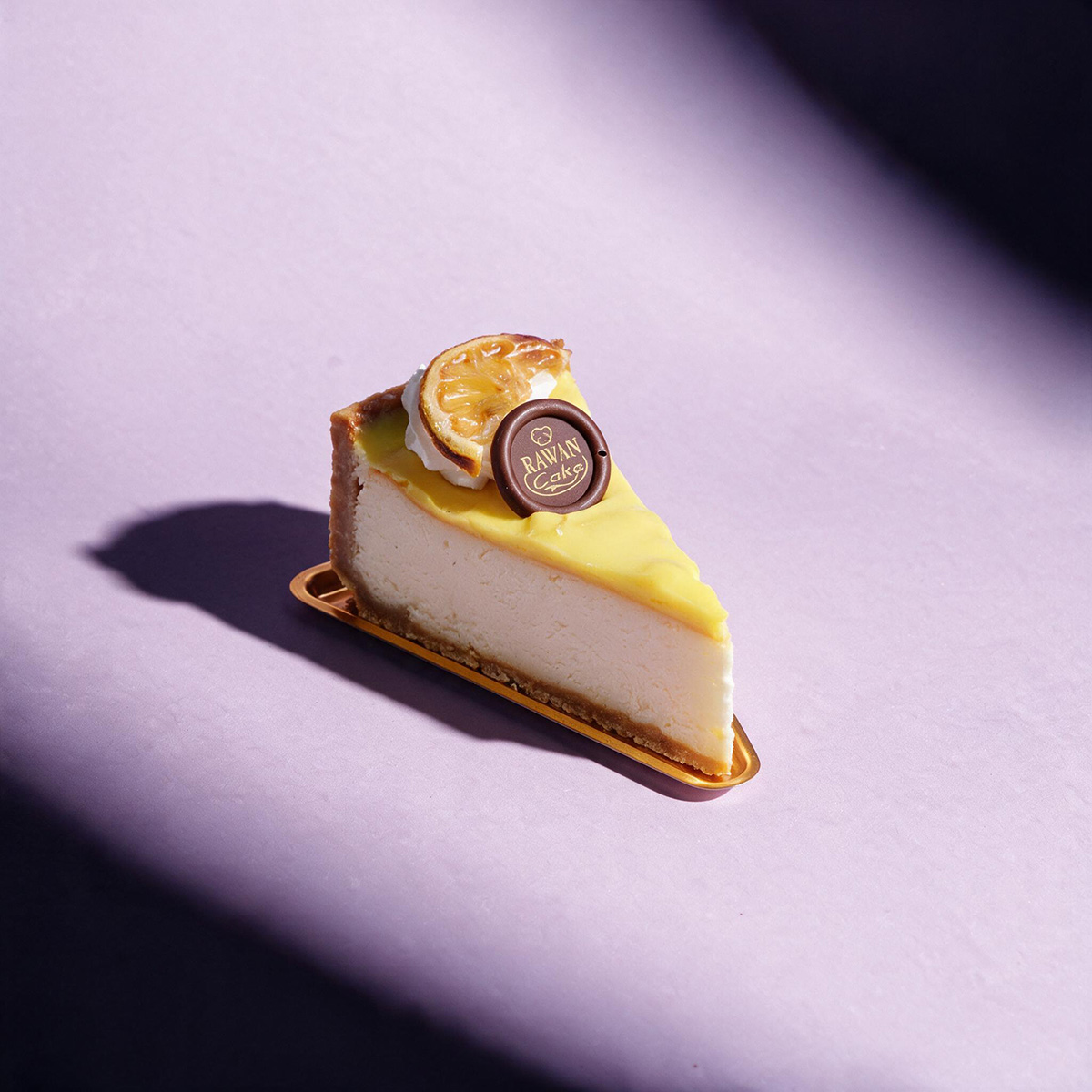 Lemon Baked Cheesecake Piece