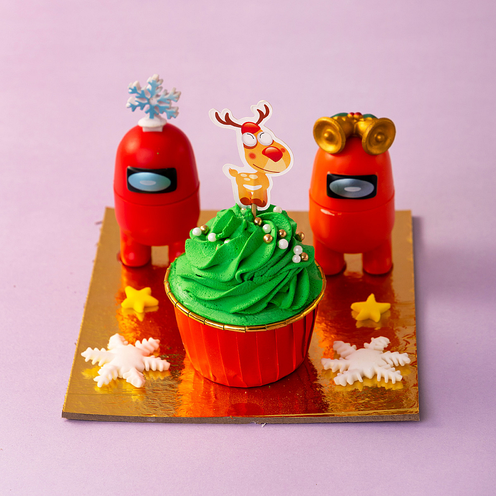 Christmas Happy Cupcake 3