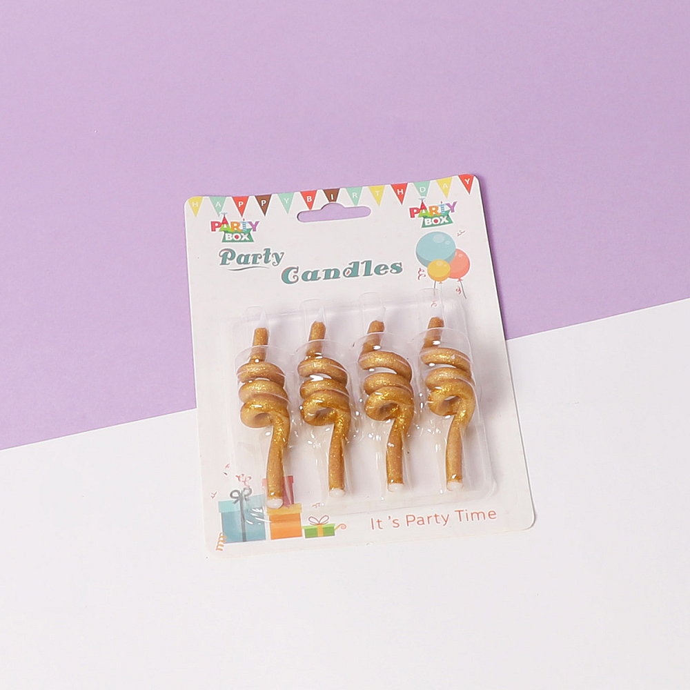 Golden spiral candles