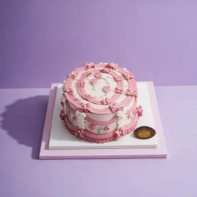Pink Frame Cake