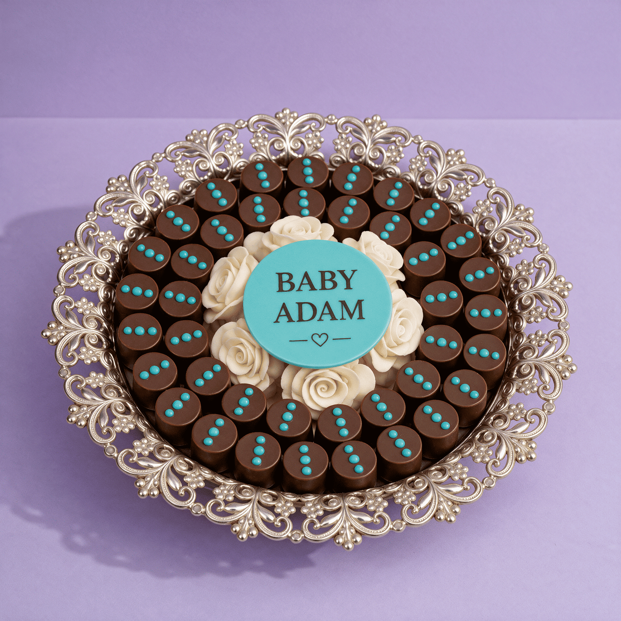Chocolate Gender Reveal Blue